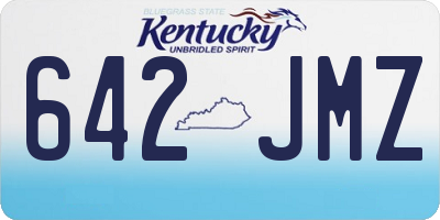 KY license plate 642JMZ