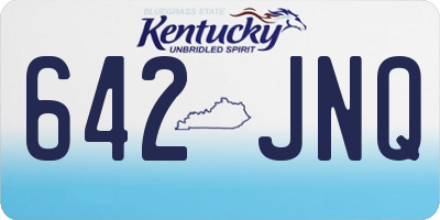 KY license plate 642JNQ