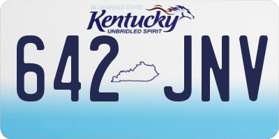 KY license plate 642JNV