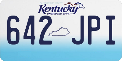 KY license plate 642JPI