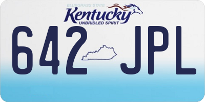 KY license plate 642JPL