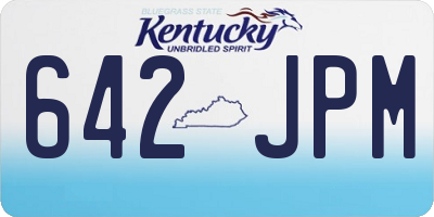 KY license plate 642JPM