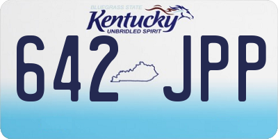 KY license plate 642JPP