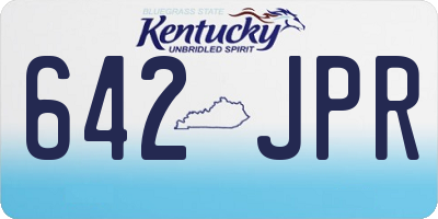 KY license plate 642JPR