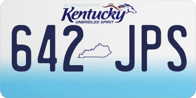 KY license plate 642JPS