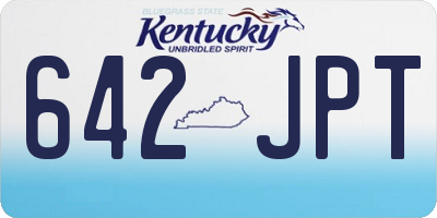 KY license plate 642JPT