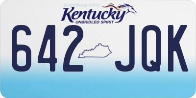 KY license plate 642JQK