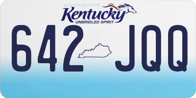 KY license plate 642JQQ