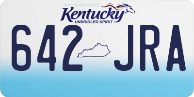 KY license plate 642JRA