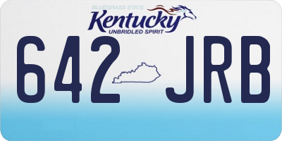 KY license plate 642JRB