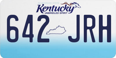 KY license plate 642JRH