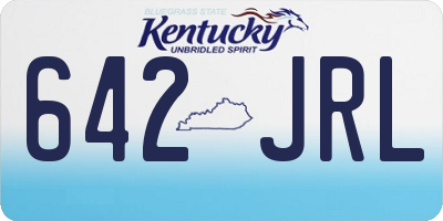 KY license plate 642JRL