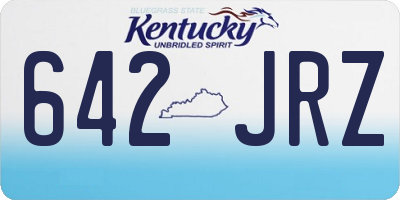 KY license plate 642JRZ