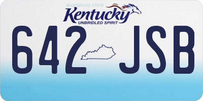 KY license plate 642JSB