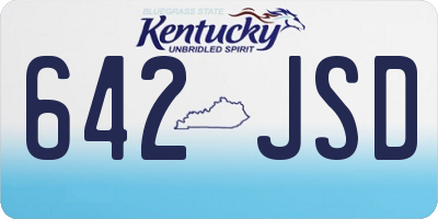KY license plate 642JSD