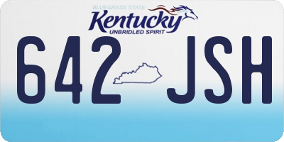 KY license plate 642JSH