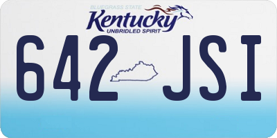 KY license plate 642JSI