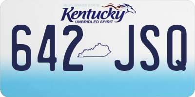 KY license plate 642JSQ