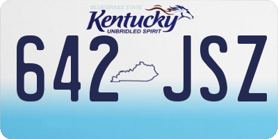 KY license plate 642JSZ
