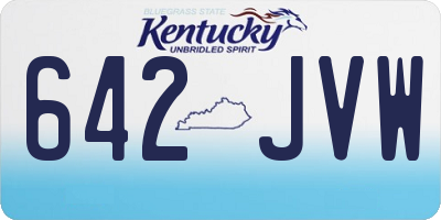 KY license plate 642JVW