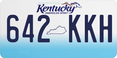 KY license plate 642KKH