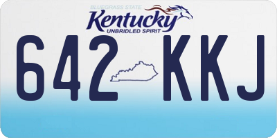 KY license plate 642KKJ