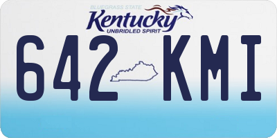 KY license plate 642KMI