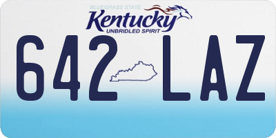 KY license plate 642LAZ