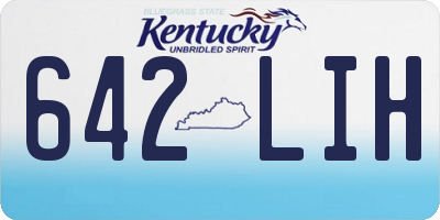 KY license plate 642LIH