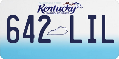 KY license plate 642LIL
