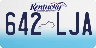KY license plate 642LJA