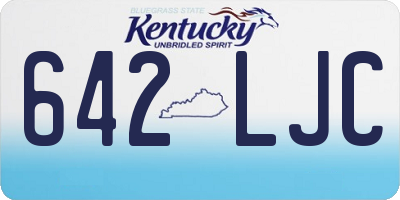 KY license plate 642LJC