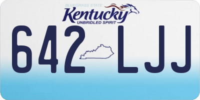 KY license plate 642LJJ