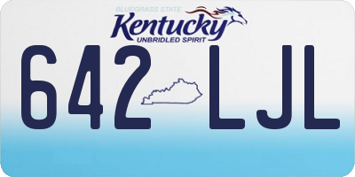 KY license plate 642LJL