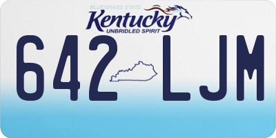 KY license plate 642LJM