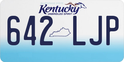 KY license plate 642LJP