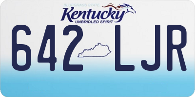 KY license plate 642LJR