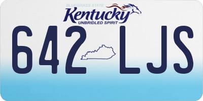 KY license plate 642LJS