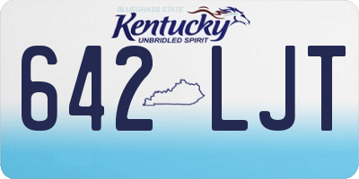 KY license plate 642LJT