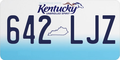 KY license plate 642LJZ