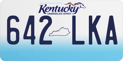 KY license plate 642LKA