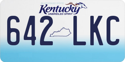 KY license plate 642LKC