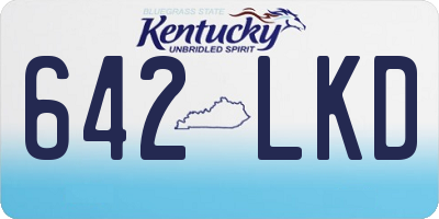 KY license plate 642LKD