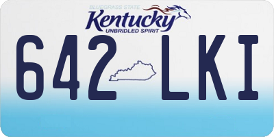 KY license plate 642LKI
