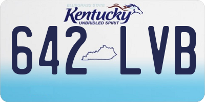 KY license plate 642LVB