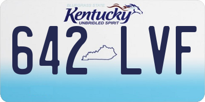 KY license plate 642LVF