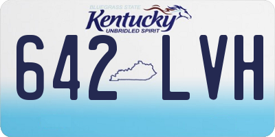 KY license plate 642LVH