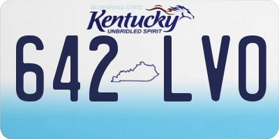 KY license plate 642LVO