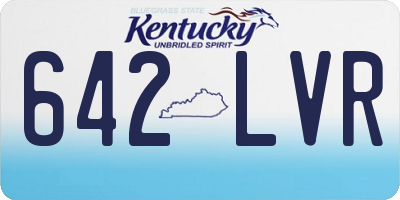 KY license plate 642LVR