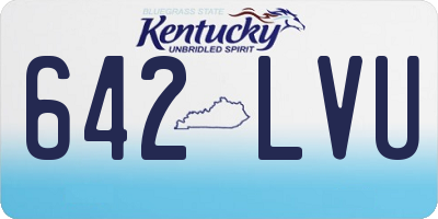 KY license plate 642LVU